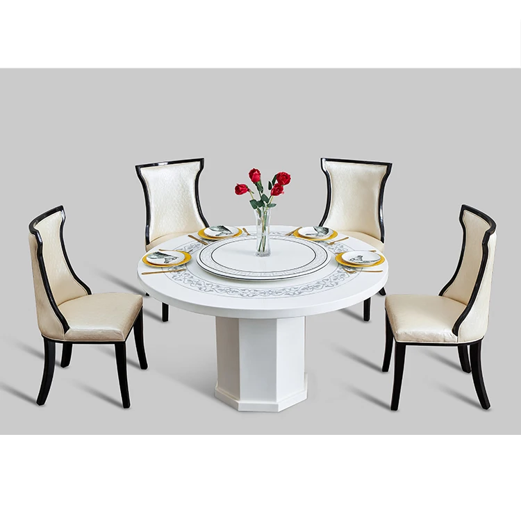 Ekintop new design modern oval dining table white 12 seater