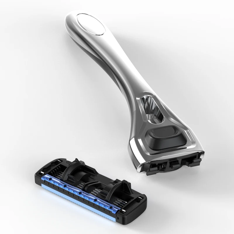 Eco Friendly Razor Organic Shave Six Blades Zinc Alloy Safety Razor for Shaving
