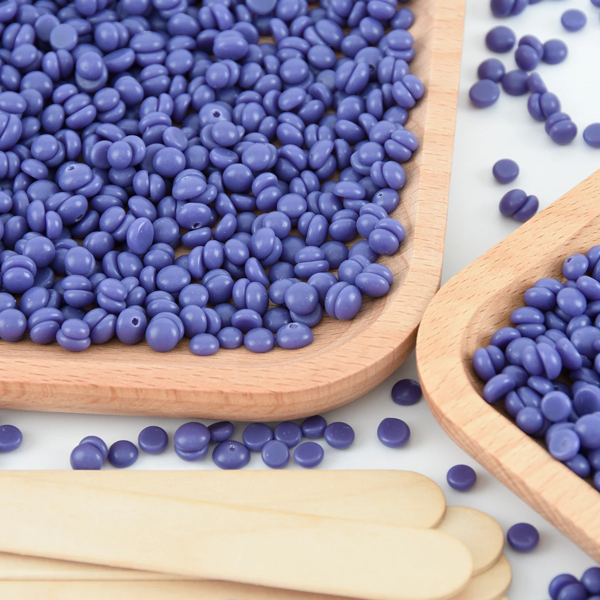 IN STOCK!! 3DAYS FAST SHIPPING!! 450g Depilatory Hair Removal Hard Wax Beads Wax Beans with 10pcs wooden sticks