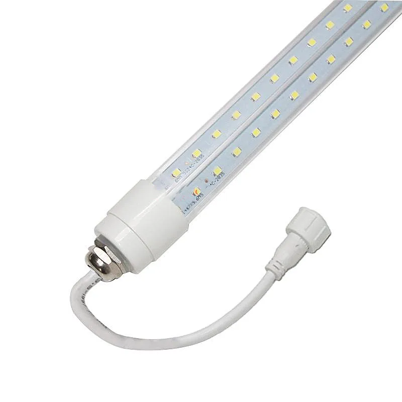 
0-10V dimmable chicken lamp 600mm 10w 1200mm 18w T8 waterproof lamp V-shaped double row led lamp 270 degree illumination angle 
