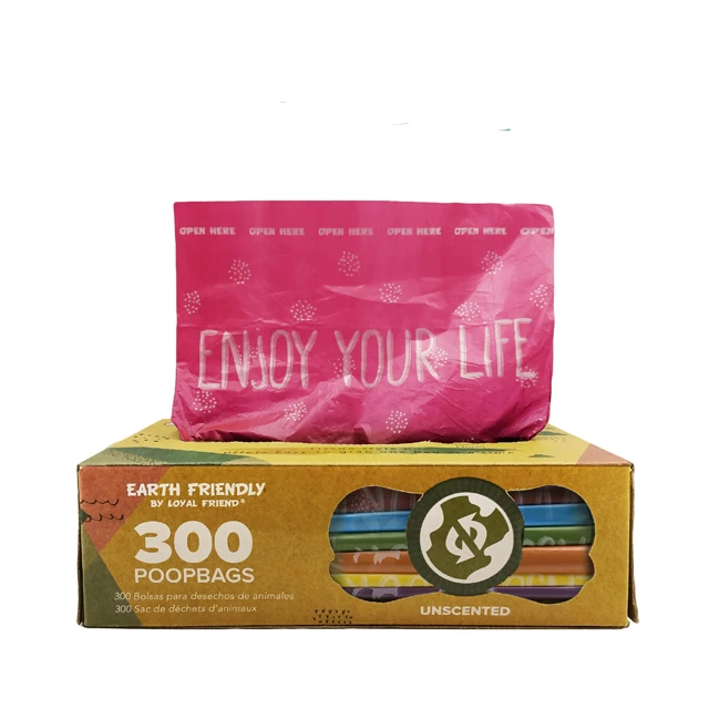 Custom logo greener walker poop bags for dog waste, 540 biodegradable shit bags from factory, wholesale good price