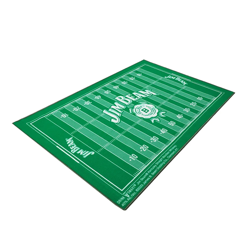 Super Anti Skid Customized Style Indoor Mat for Kids Play Kitchen Natural Latex Floor Mat Nylon Latex 3D Logo Printing Mat