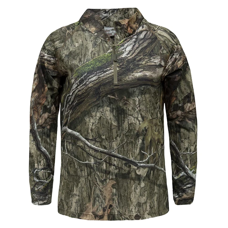 Outdoor Hunting Jungle Camouflage Quick Dry T-Shirt With Long Sleeve