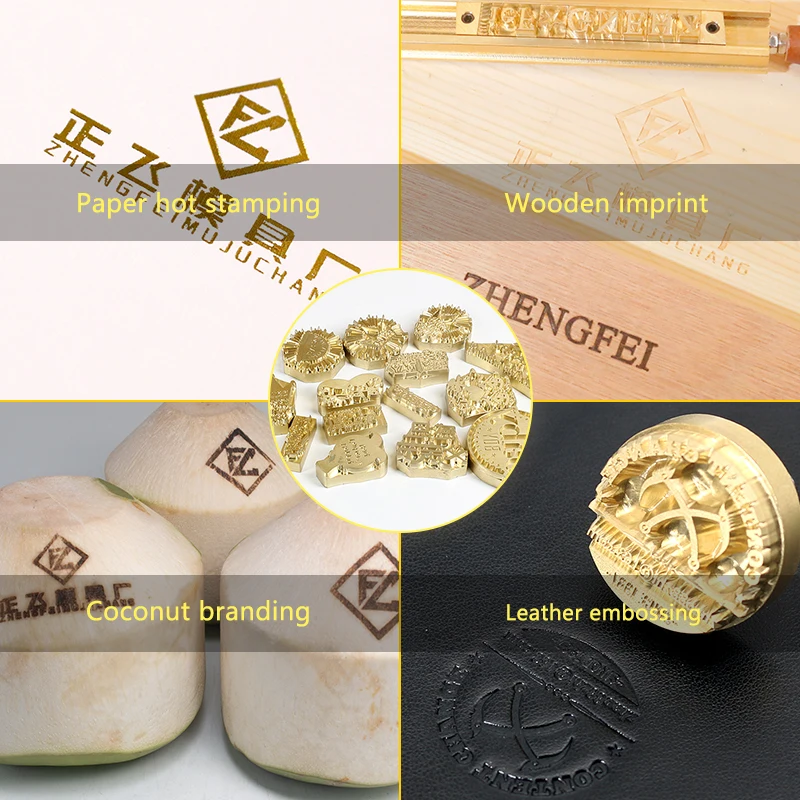 Brass Letter Alphabet Hot Stamping Encoder Print Head Use With Hot Foil