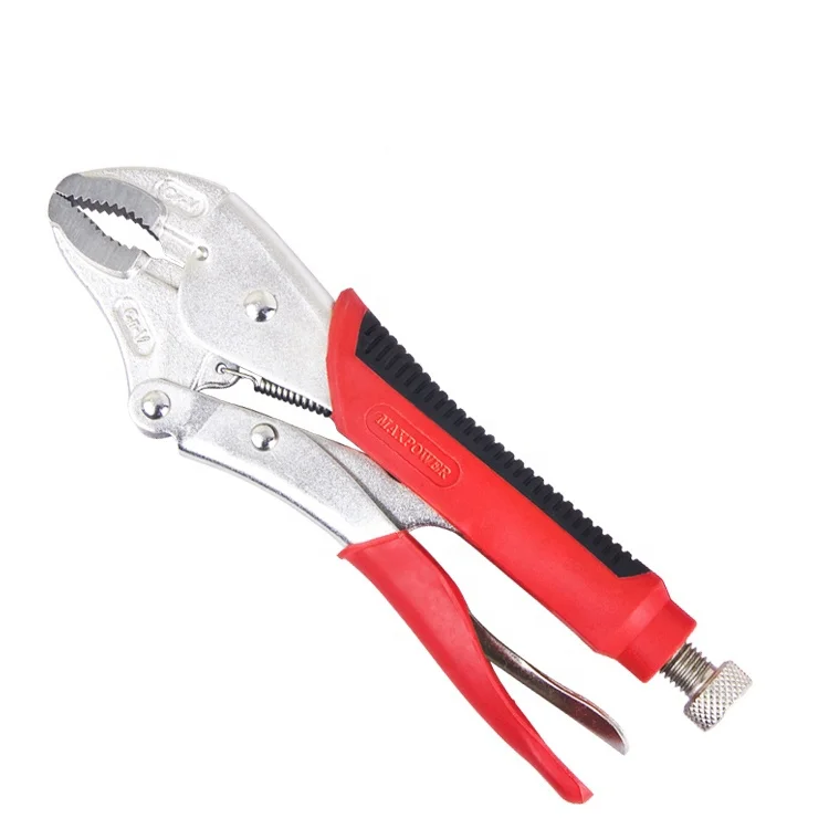 MAXPOWER Workshop Work Vise Grip Clamps 10in Locking Pliers Curved Jaw