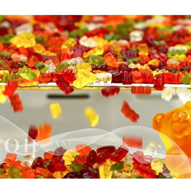 Gummy bear depositor candy making machine fully-automatic gummy candy servo driven soft candy depositing machine PLC control