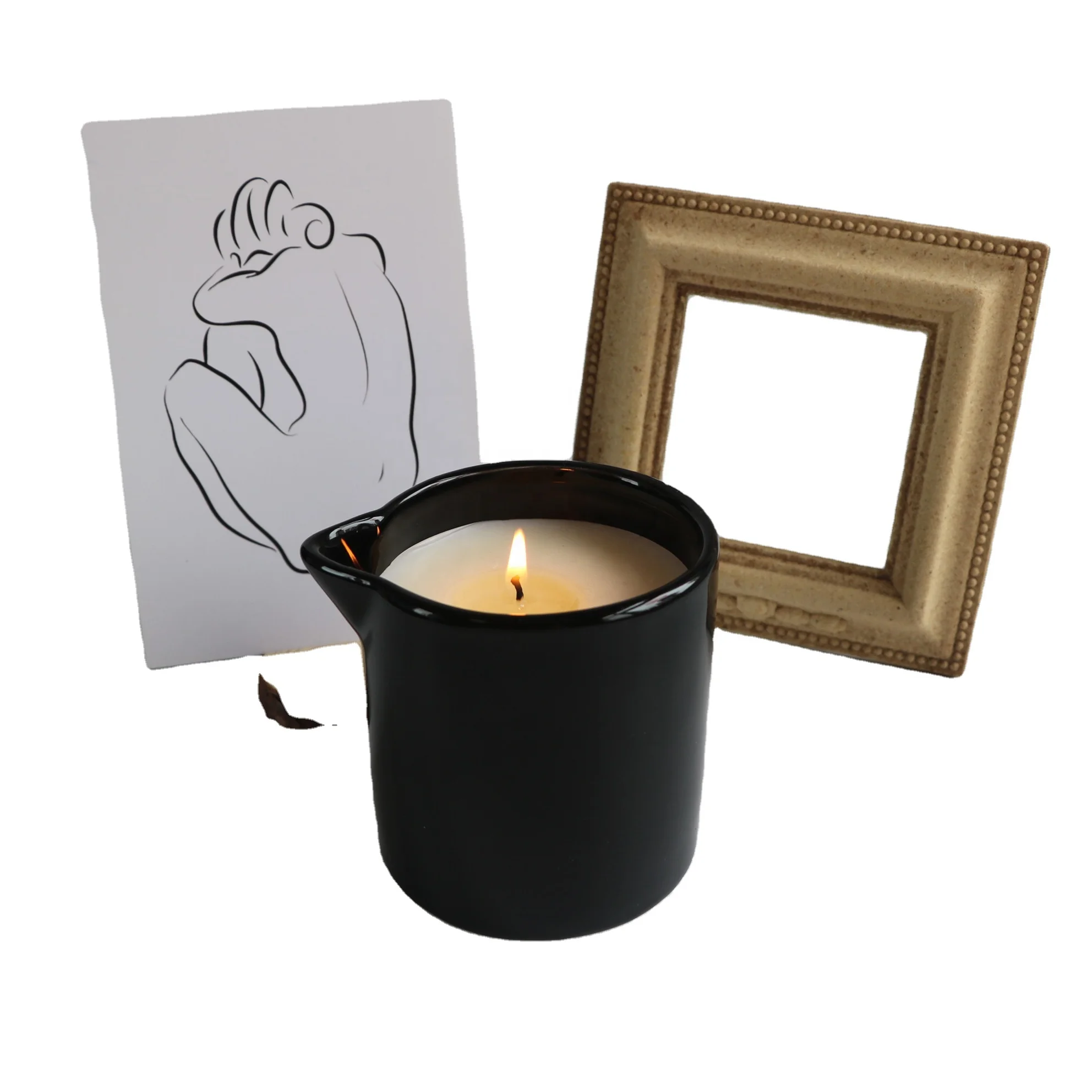 Wholesale Hydrogenated Vegetable (Soybean) Oil Massage Candle for Stress relief