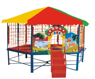 Bettaplay Mini  round Indoor Trampoline for Kids Small round Outdoor Fitness Steel and Foam Jumping Device for Home Use