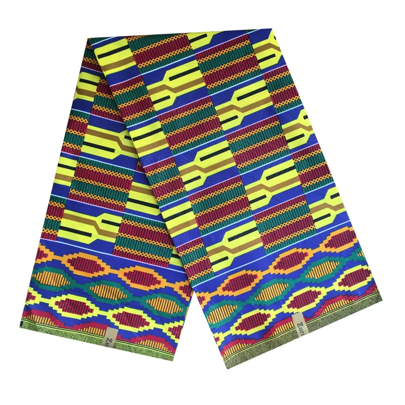 
Polyester African wax printed fabric Ankara real wax Africa printed fabric 