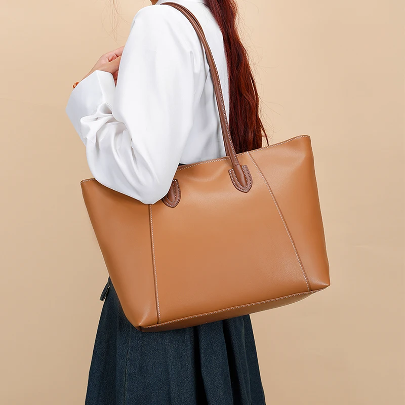 Genuine leather women tote handbags and purse luxury shoulder bag wholesales fashion high quality hand bags ladies tote bag
