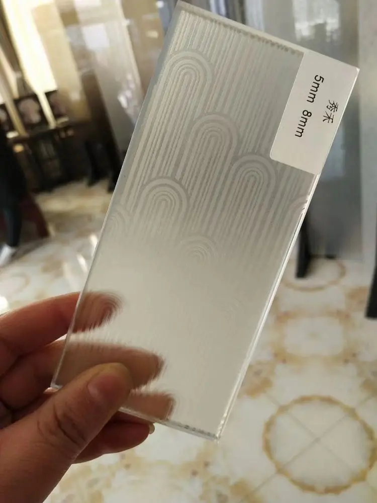 High Performance Solid Structure Art Glass Low-E Insulating Decorative Pattern for Bathroom and Hotel Special Decorative Glass