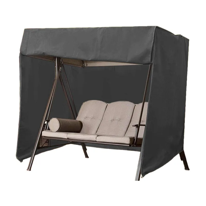 Dustproof Outdoor Garden 600d Oxford cloth Rectangle shape Adumbral swing Chair Cover With Zipper Uv-anti Anti-dust