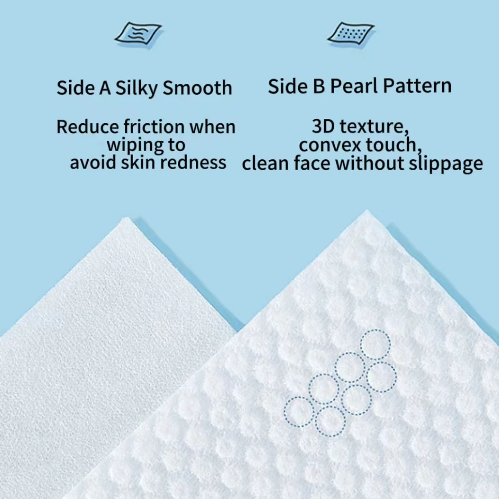 Clean Towels XL, 100% USDA Biobased Dermatologist Approved Face Towel, Disposable Clinically Tested Face Towelette