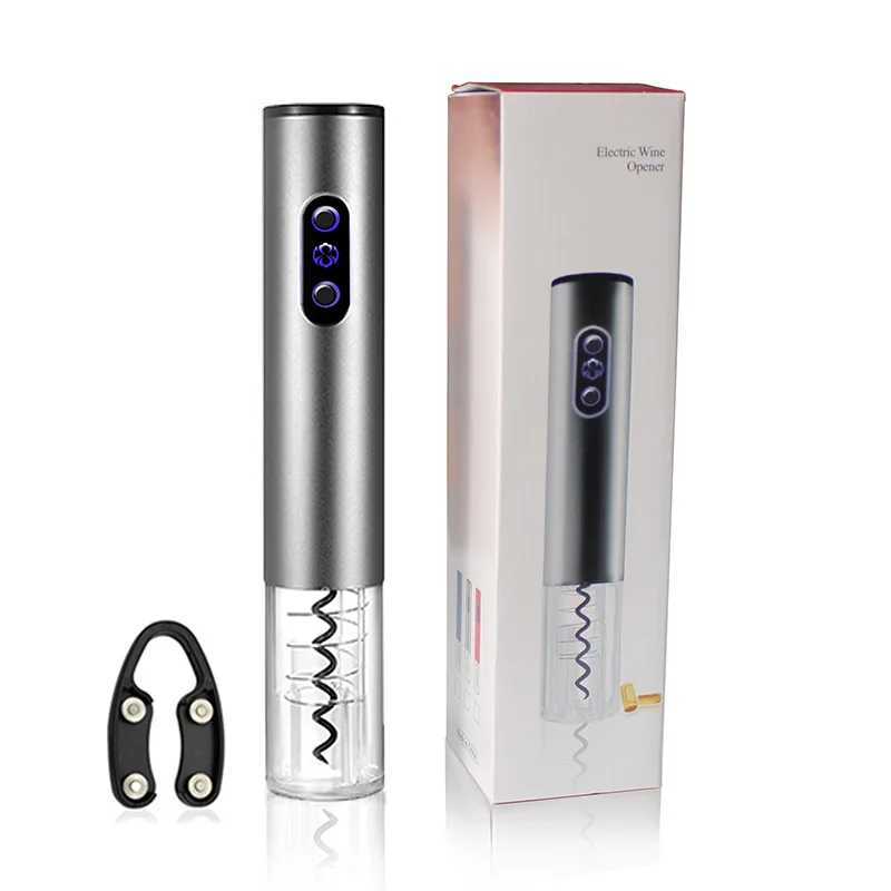
Professional Grade Battery Powered Red Wine Opener with Removable Free Foil Cutter Electric Wine Bottle Opener 