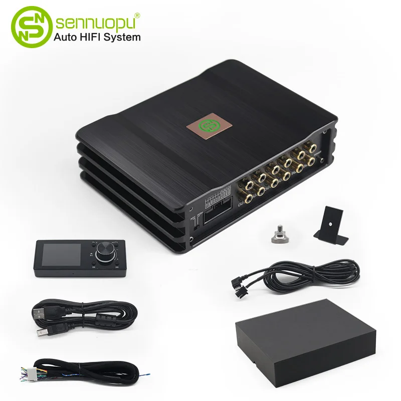 Sennuopu X10A car dsp processor audio amp power 24v car amplifier 4 channel