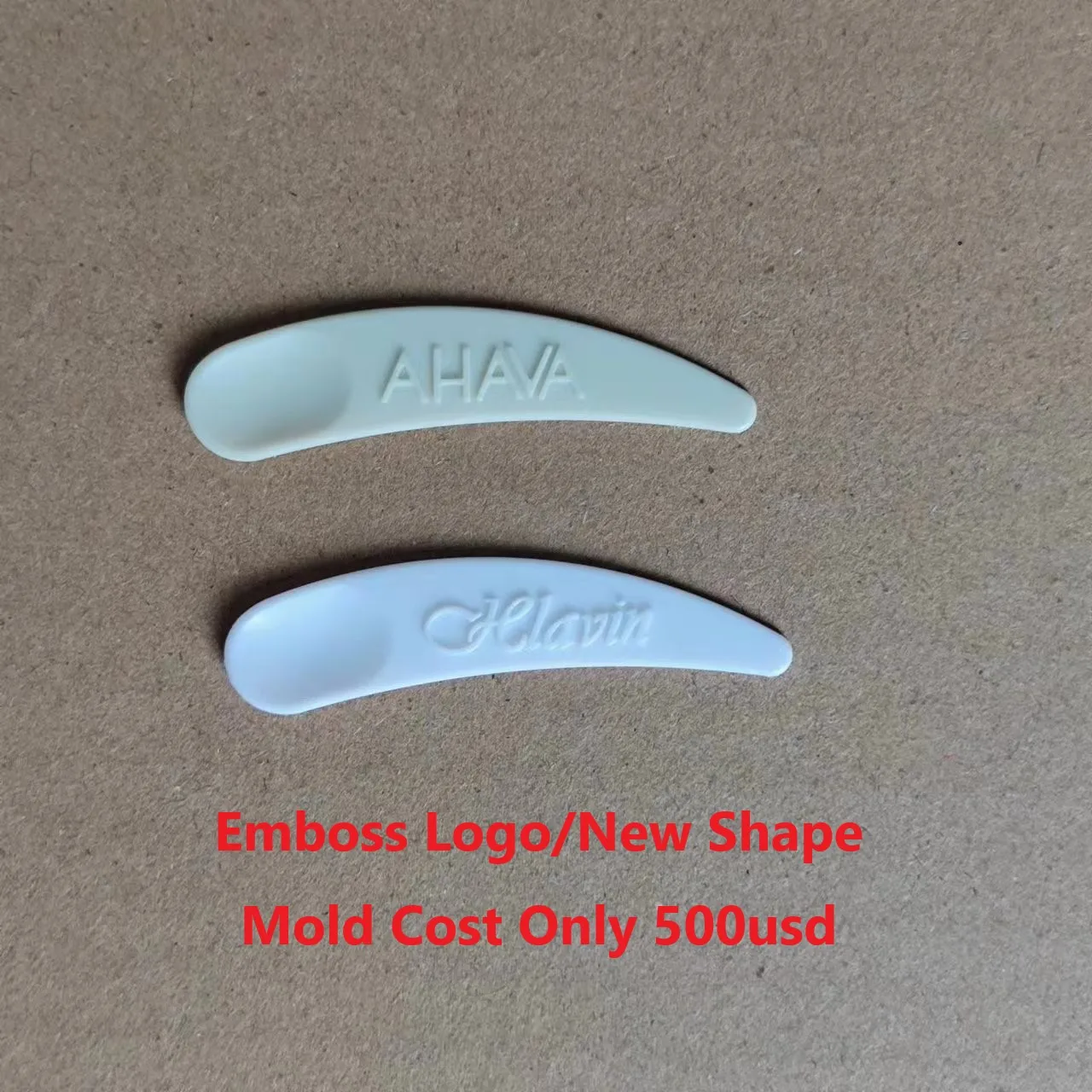 Plastic Spatula for Cosmetics Creams Skin Care Makeup Spatula  Mini Applicator Custom Logo