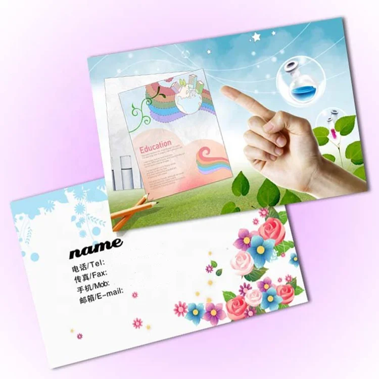 OEM Service Custom Design Business Card Printed Lenticular Photocard Printing