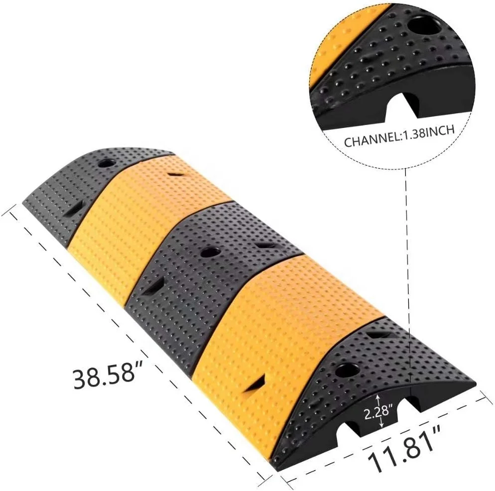 factory wholesale speed controller hump traffic road rubber speed bump for sale