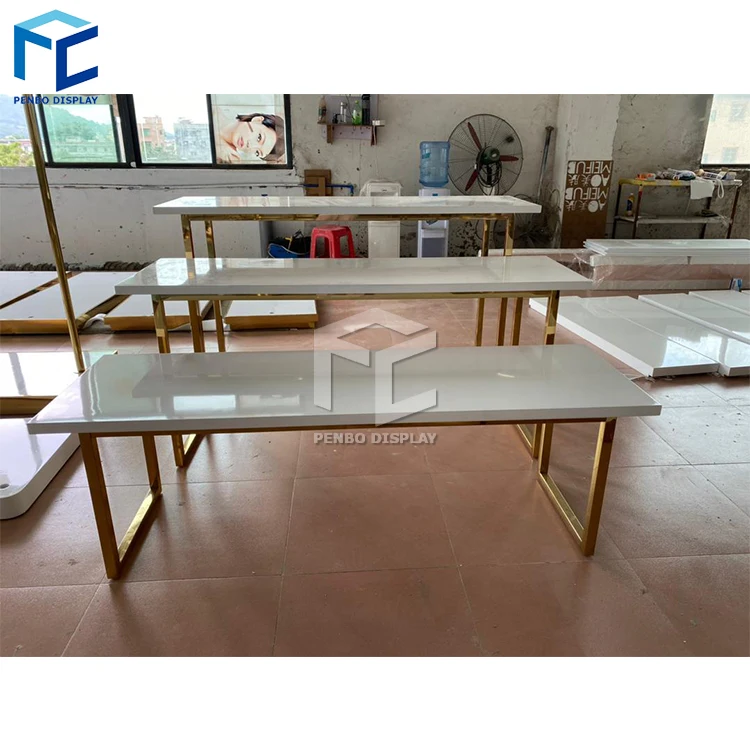 Luxury Bridal Shop Interior Design Wedding Dresses Display Stand Boutique Furniture Shop Decoration Custom Clothing Rack
