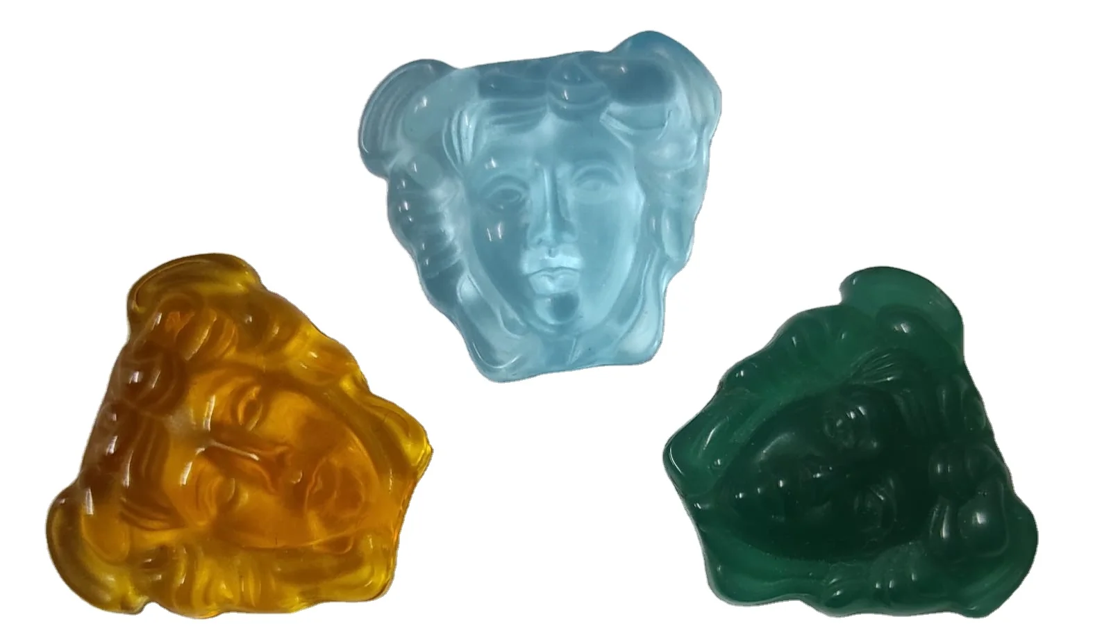 Medusa Venetian Glass cameo for jewelry making  hand made in Italy different colors available