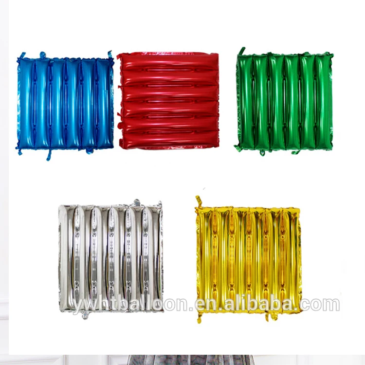 Hot Sale 50*50Cm Ballon Helium Rectangle Shaped Balloons 50 Pcs Foil Balloons Connected Balloon For Party