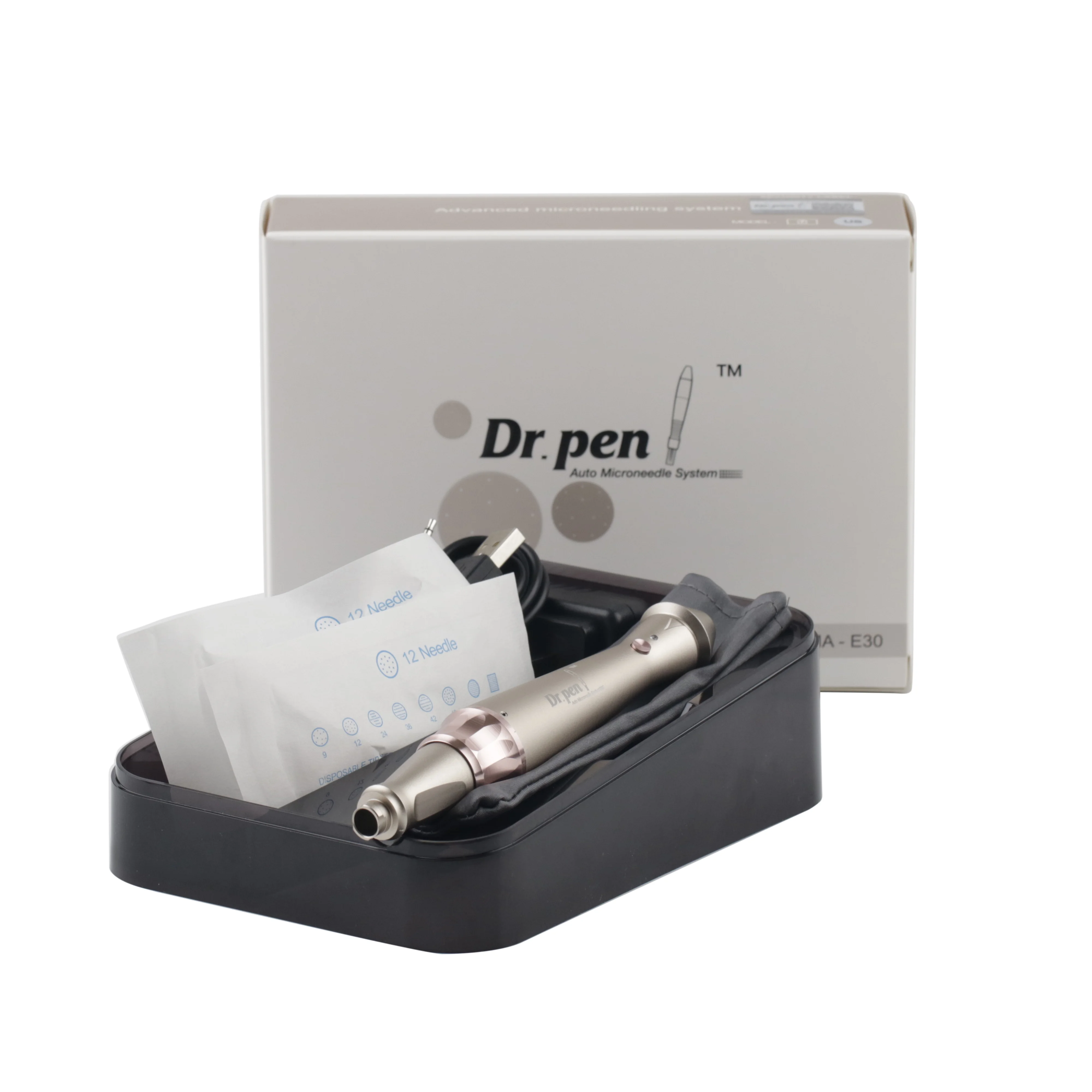 new powfule wireless E30 5 levels speed microneedle system ultima pen korea derma pen microneedling nano needle dr.pen