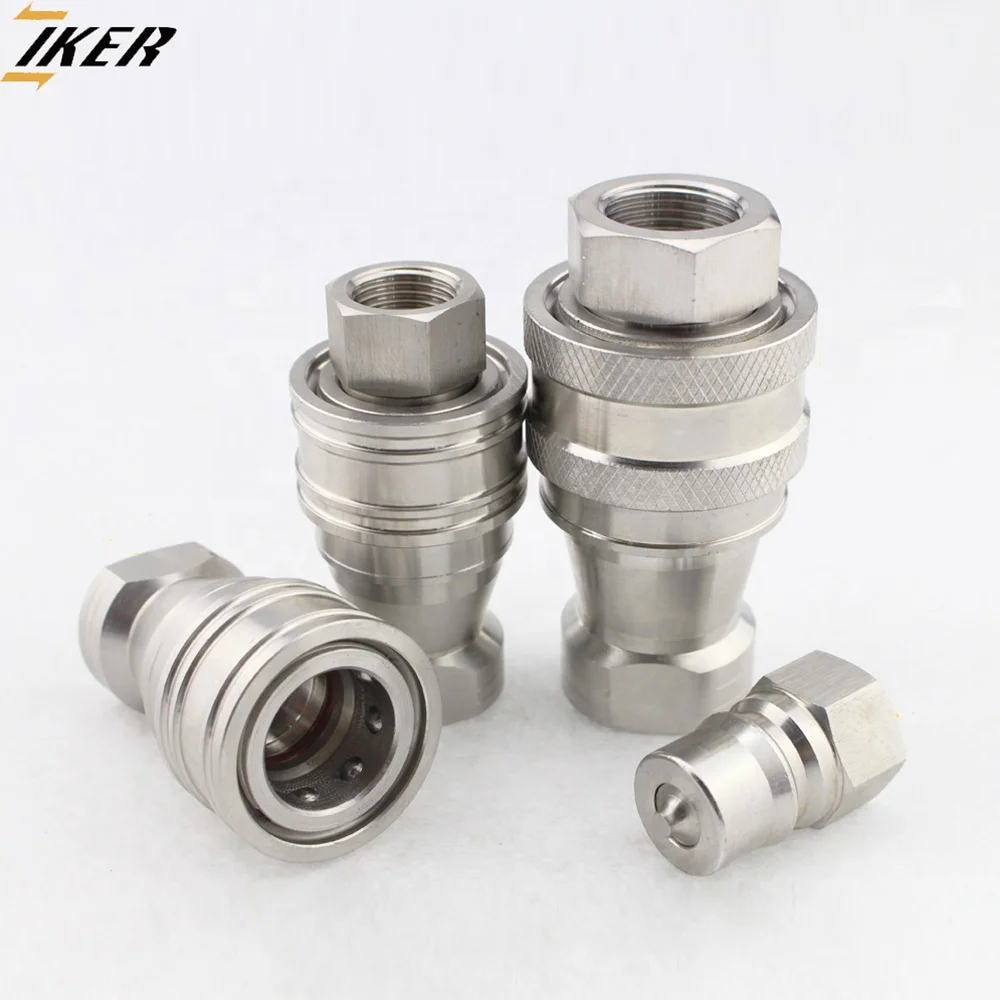 Hydraulic Quick Connect Hose Coupling Socket HK HNV FD45 Series Interchange 304/316 Stainless Steel