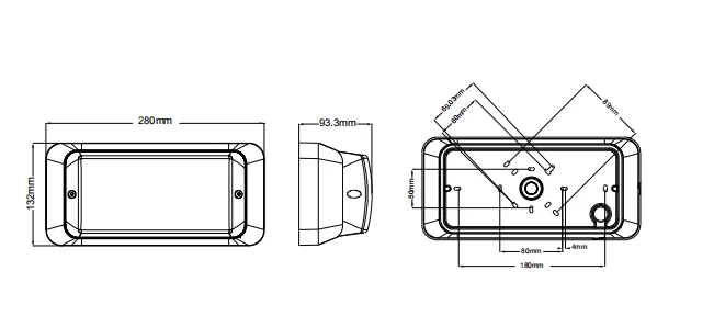 PDLUX PD-LED2045 Battery Operated Motion Sensor LED Light 5.8GHz Radar Doppler Microwave Induction Lamp
