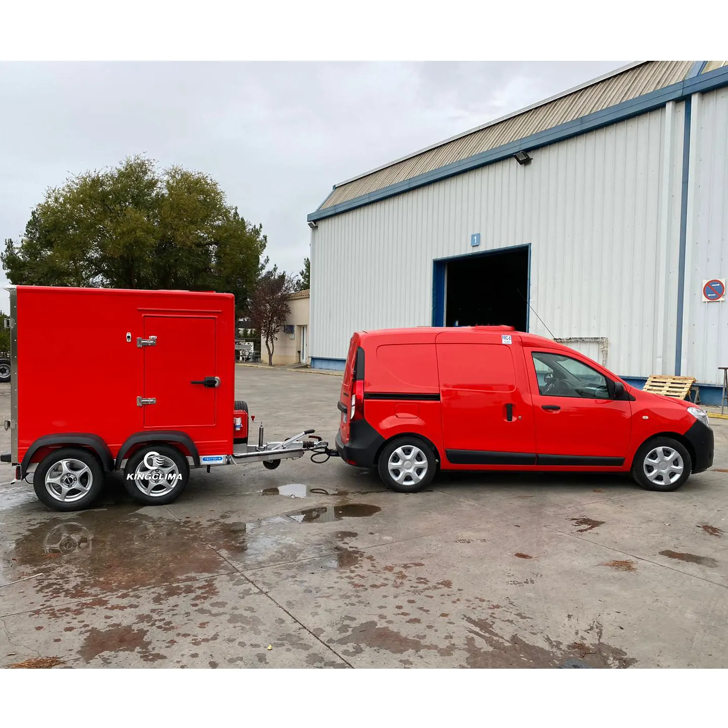 Охлаждающий РЕФРИЖЕРАТОРНЫЙ прицеп для перевозки на открытом воздухе, 8/10/12 футов