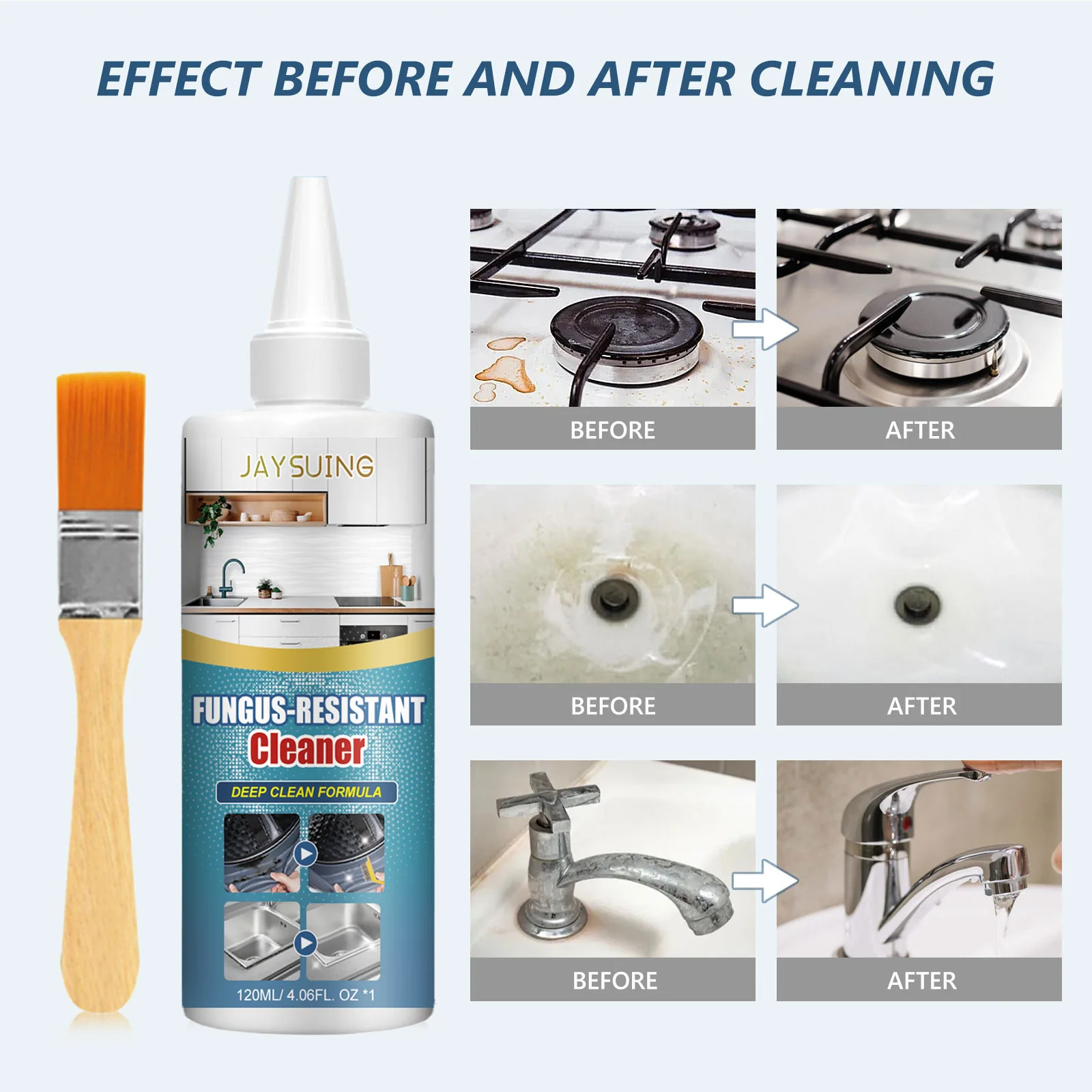 Wholesale Jaysuing Household Powerful Mold Stain Cleaner Gel Anti Fungal Mold Mildew Remover Paste
