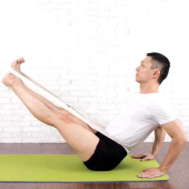 new buckle narrow yoga stretch strap yoga belt cotton for Iyengar yoga 2.5cm wide