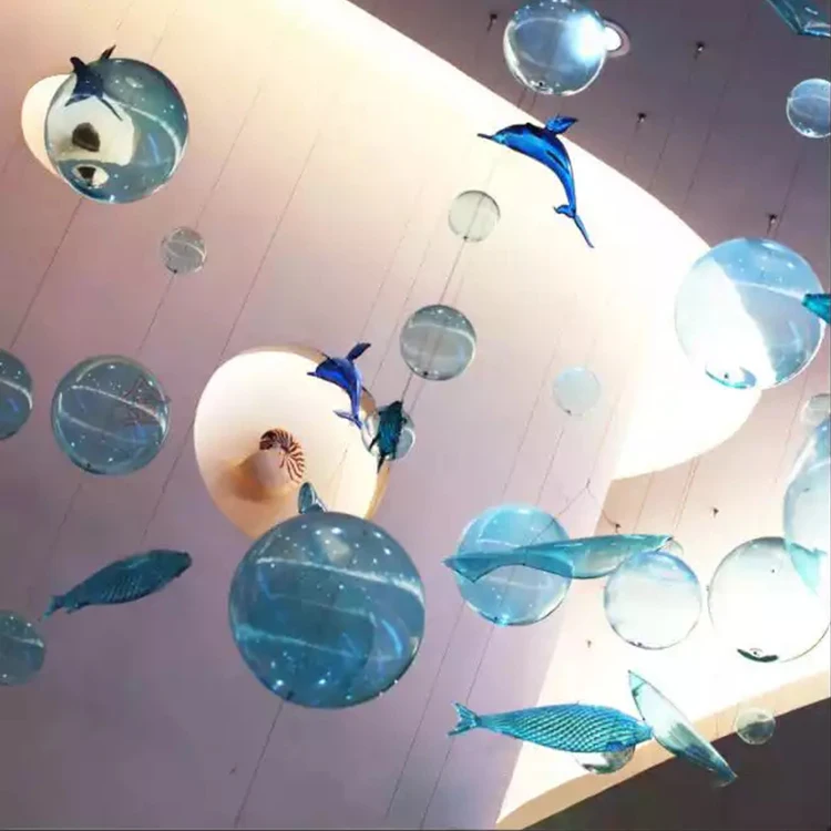 buy chandelier lighting deep ocean design dolphin shape lighting for aquarium theme hall lobby of exhibition room