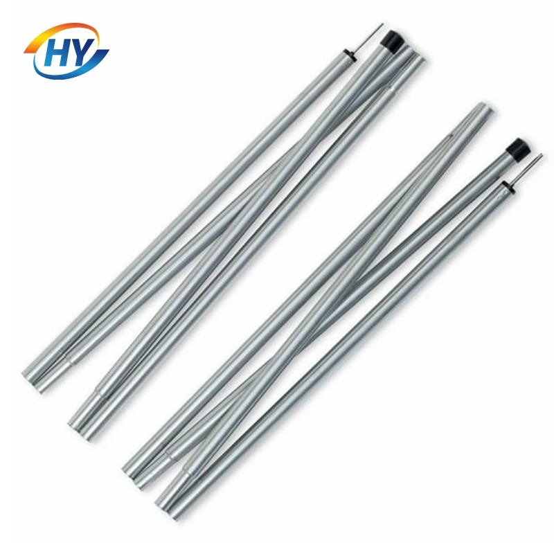 3003 5052 Colored Adjustable Aluminum Camping Tarp Pole Canopy Pole Customized Diameter Extruded Aluminum Tube / Pipe