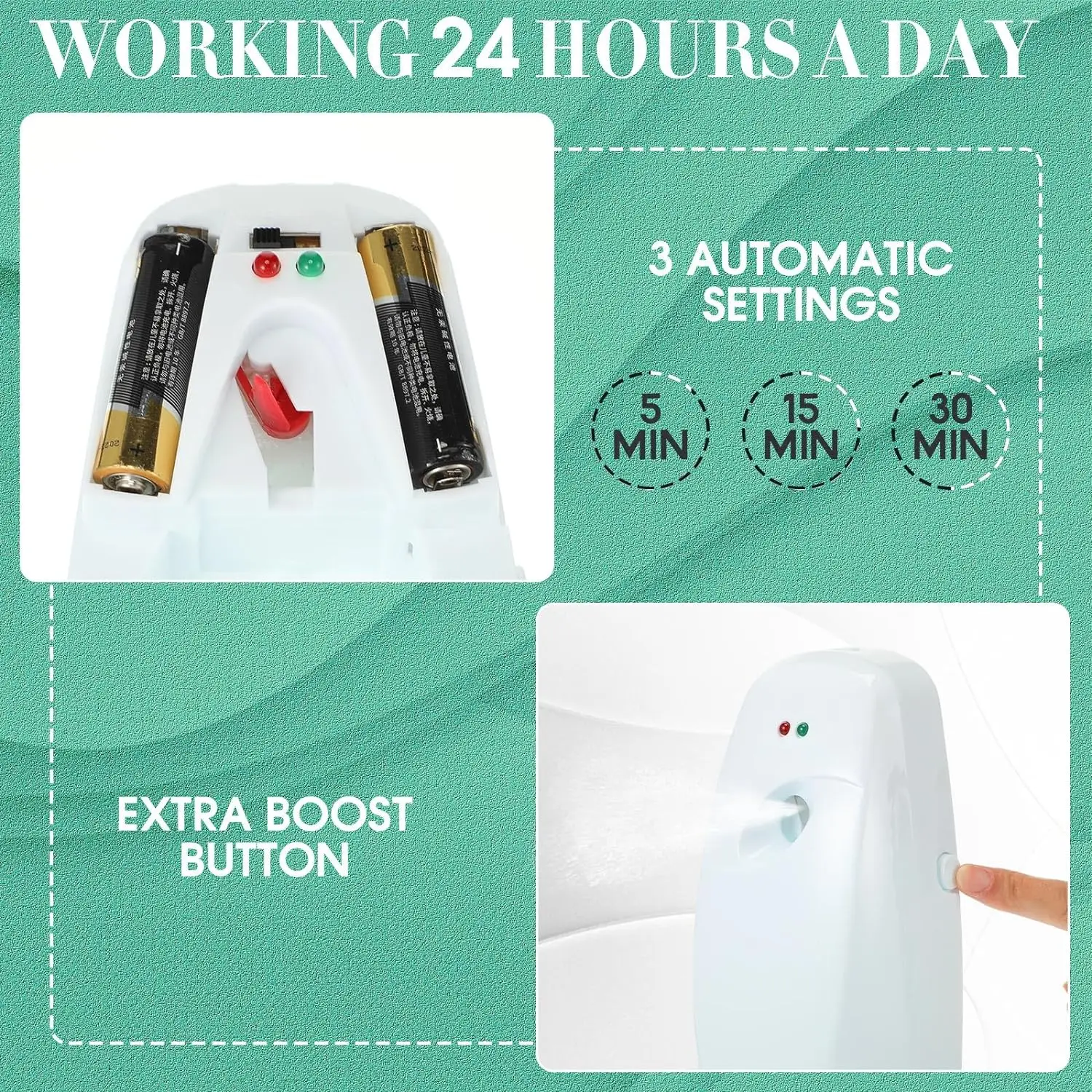 Auto Air Freshener Spray Dispenser Adjustable Aroma Machines are Widely Used in Bathroom Office Airport Hotel Commercial Place