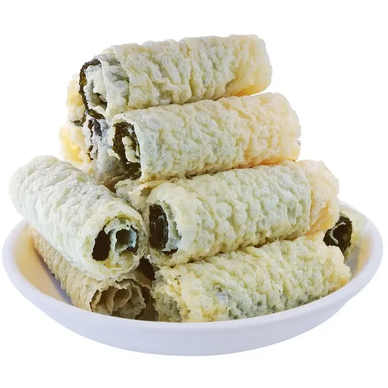 HACCP Certified Weiyang Brand Golden Fried Dried Bean Curd Skin Rolls Tofu Skin Rolls