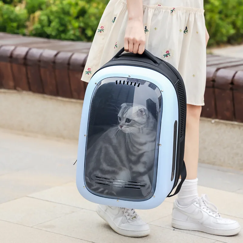 Wholesale Colors Transparent Dog Cat Space Capsule Carrier Bag Travel Pet Backpack Bag