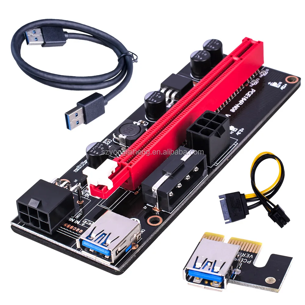 Pcie VER 009S PCI-E 1X до 16X LER 009 расширитель карты PCIE Express gpu riser