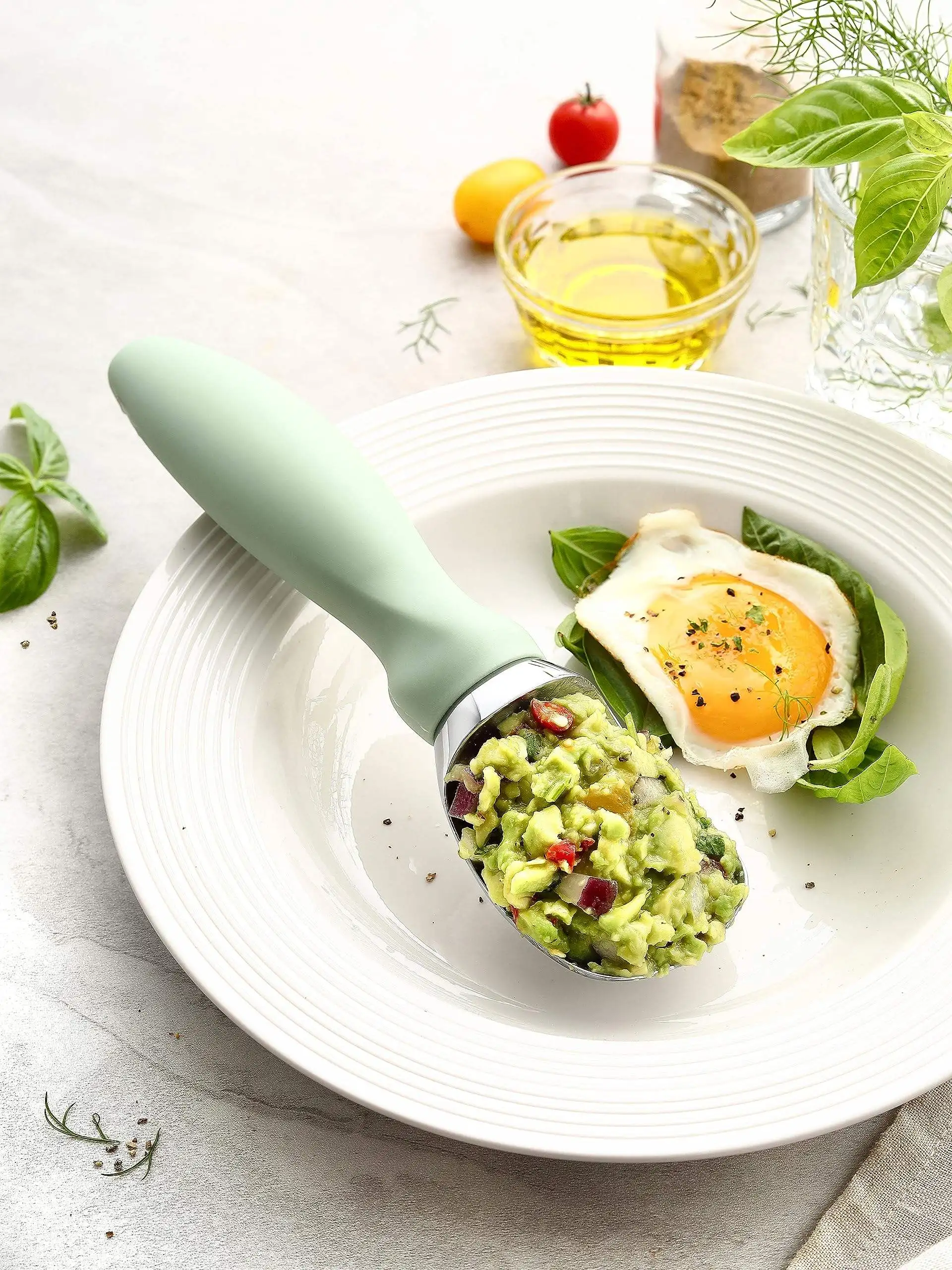 Simple Style Zinc Alloy Ice Cream Scooper Ice Cream Scoop kitchen gadget ice cream scoops with Soft Handle