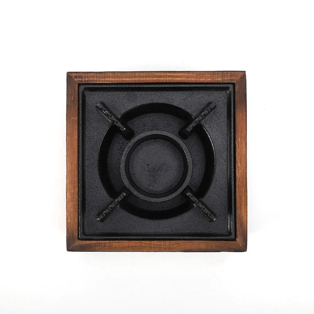 New Portable Square Solid Alcohol Stove Household Old Dry Stew Hot Pot Mini Wood Cooking Stove Table Grill