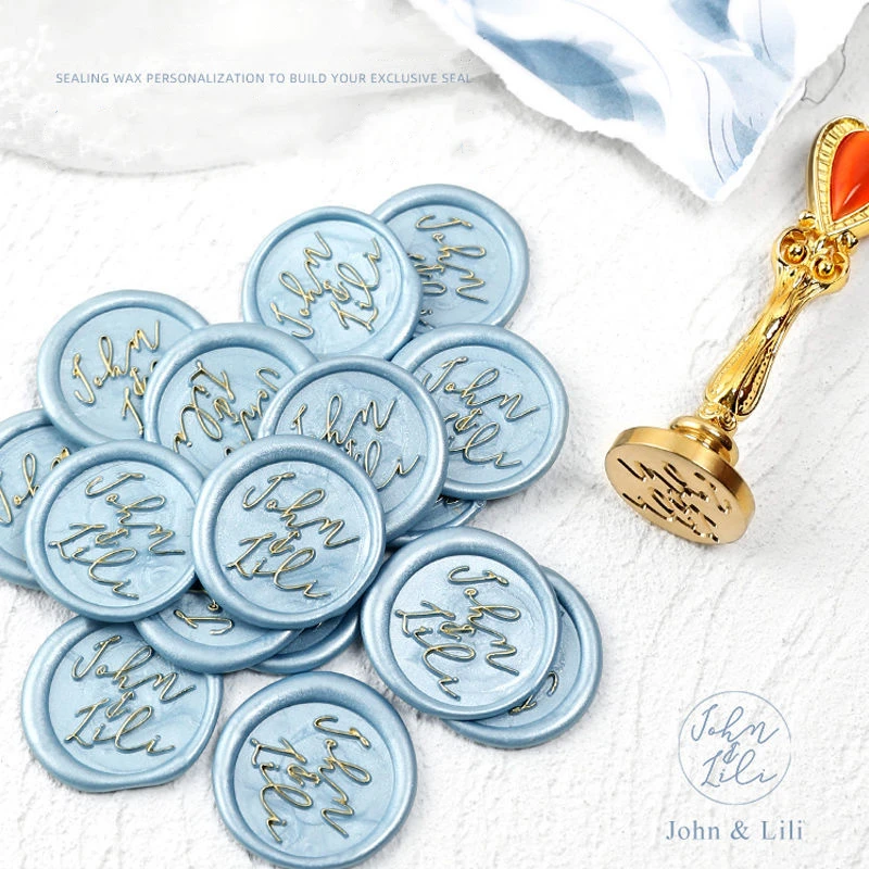 Factory Seal Wax Stamp Envelope Custom Product Seal Stamp Customization 20/22/25/30/35/38/40/42/45/50mm Square Rectangle GZZ013