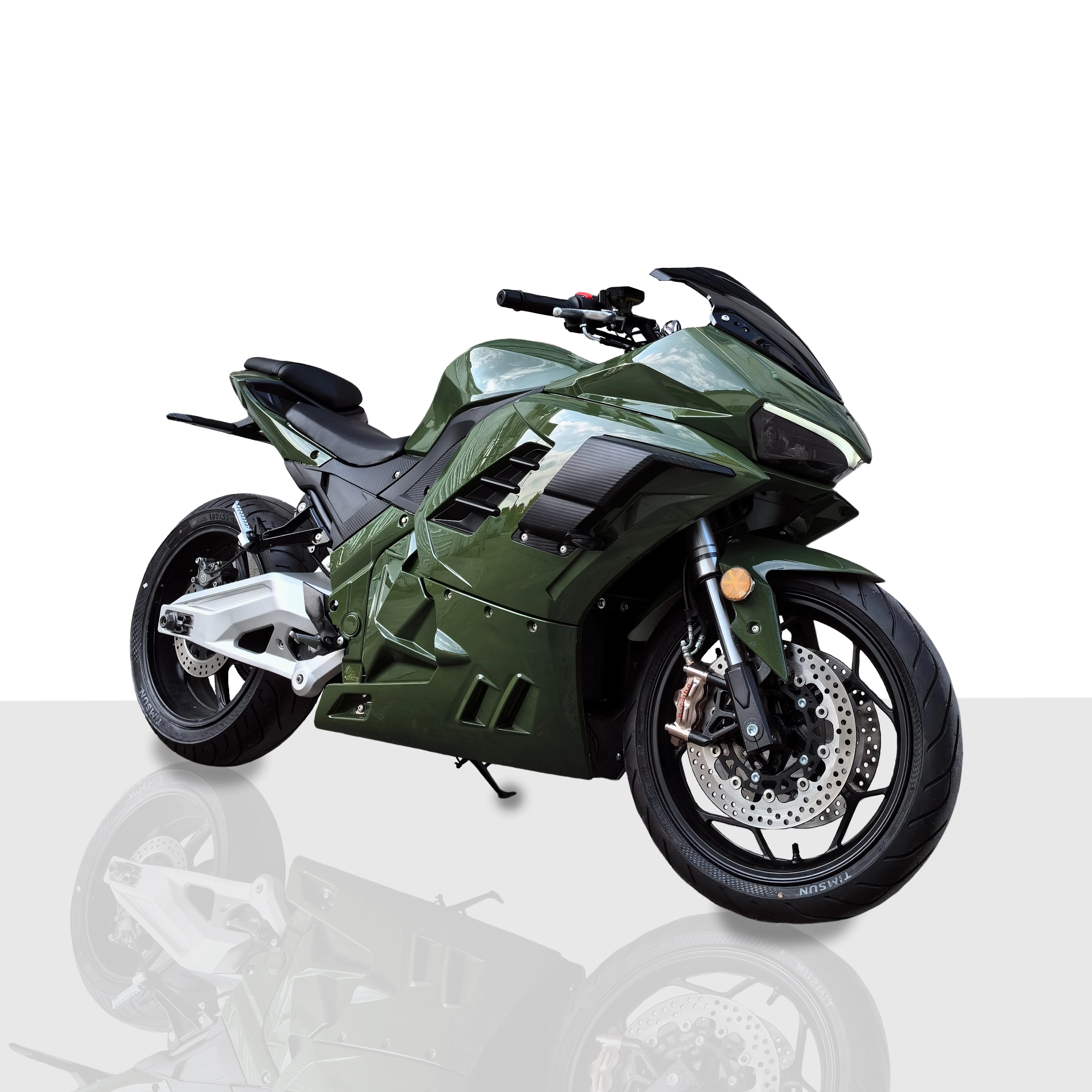 15kw 20kw 170KM/H Mid Belt Drive Water Cooling Motor 96V120Ah Lithium Battery Electric Motorcycle