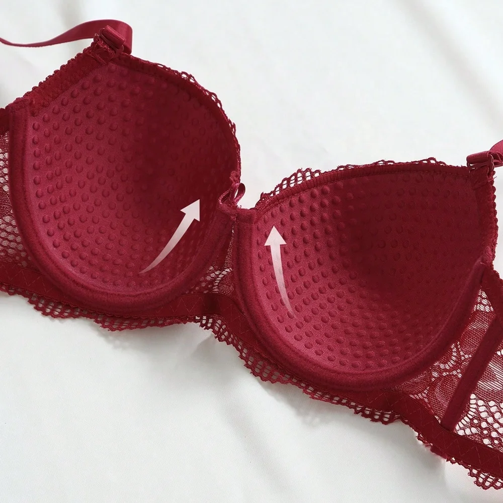 New Design Fashion Lace Underwear Woman Sexy Lace Panty and Bra Lingerie Sets