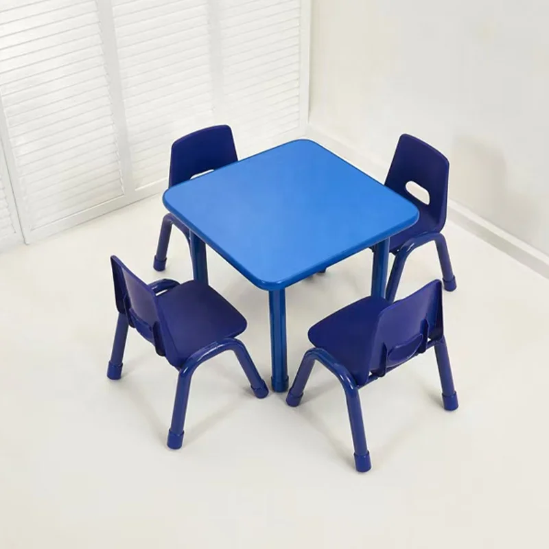 New Design Preschool Furniture Set Children Table and Chair Set Toys Durable Cartoon Kids Plastic Table and Chairs
