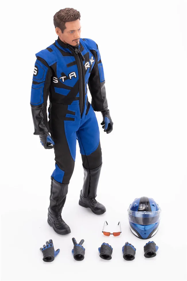33CM HC Racing Suit Iron-Man Action Figure Tony Stark Movable Model Iron-man PVC Action Figures Toy Doll Kids Gift with Box