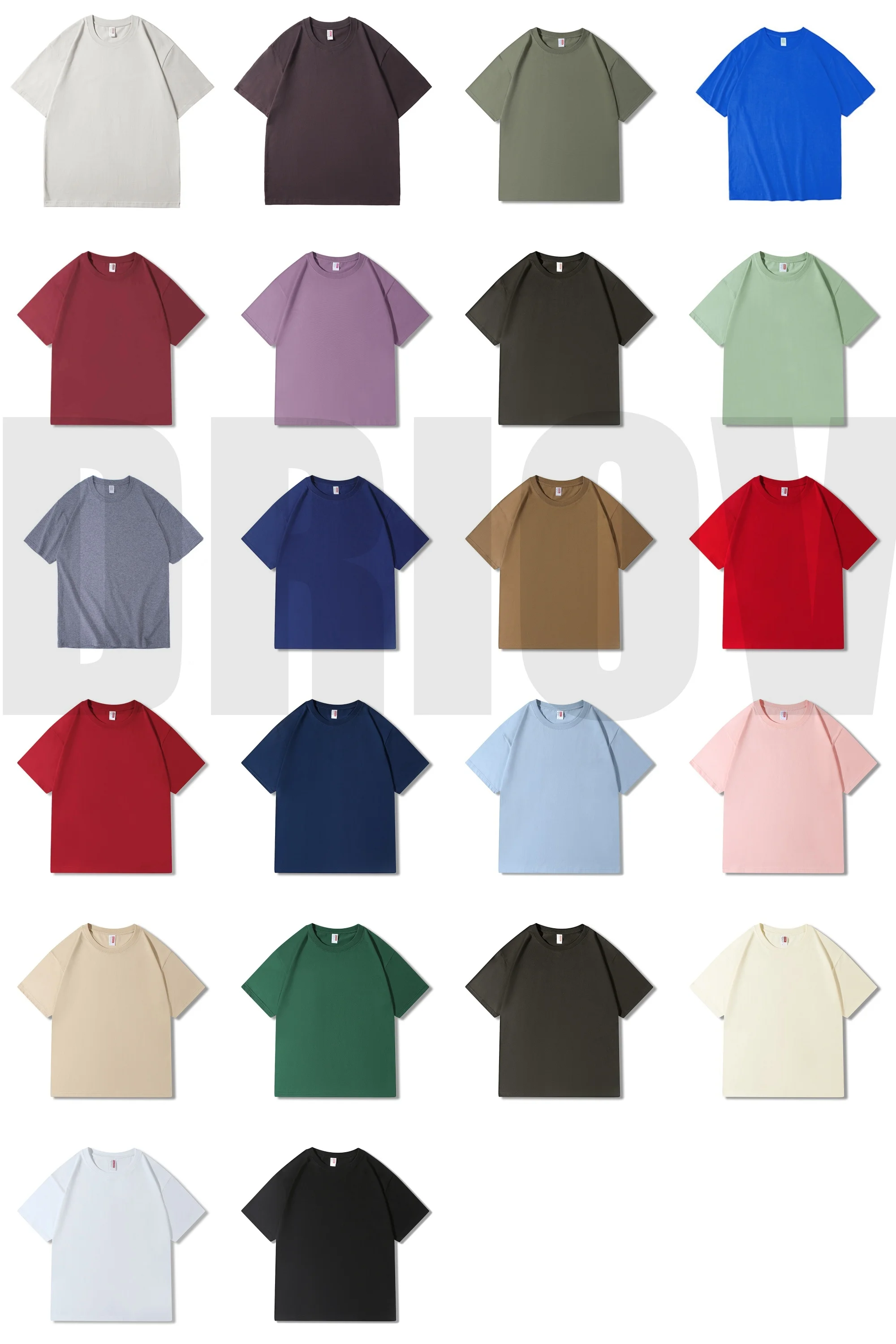 high quality Drop shoulder 210g cotton 3xl men tshirt streetwear men custom logo tshirt puff print t shirt for men