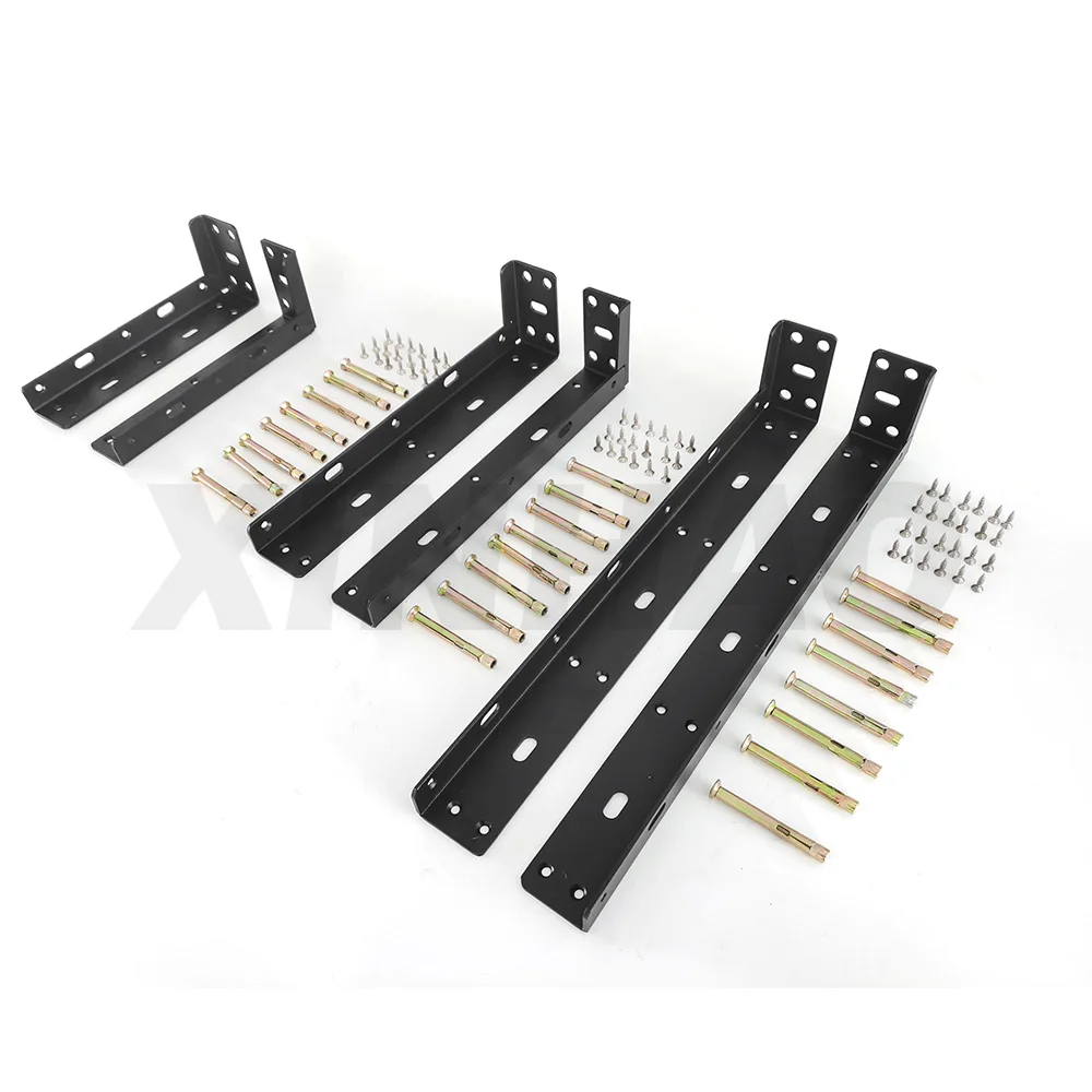 Heavy Duty L-shaped Support Frame Hanger Suspension Steel Invisible Hanging Code Bracket for TV Cabinet