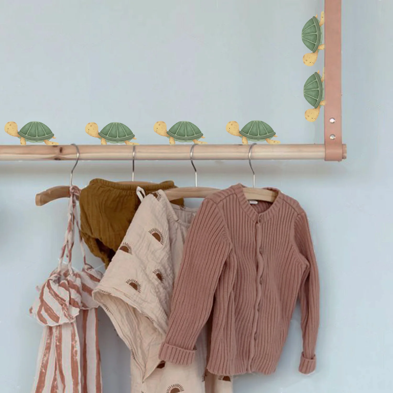 Funlife Wall Art Decals Watercolor Nursery Animals Waterproof Peel & Stick Vinyl Wall Stickers for Baby Kids Room Home Decor