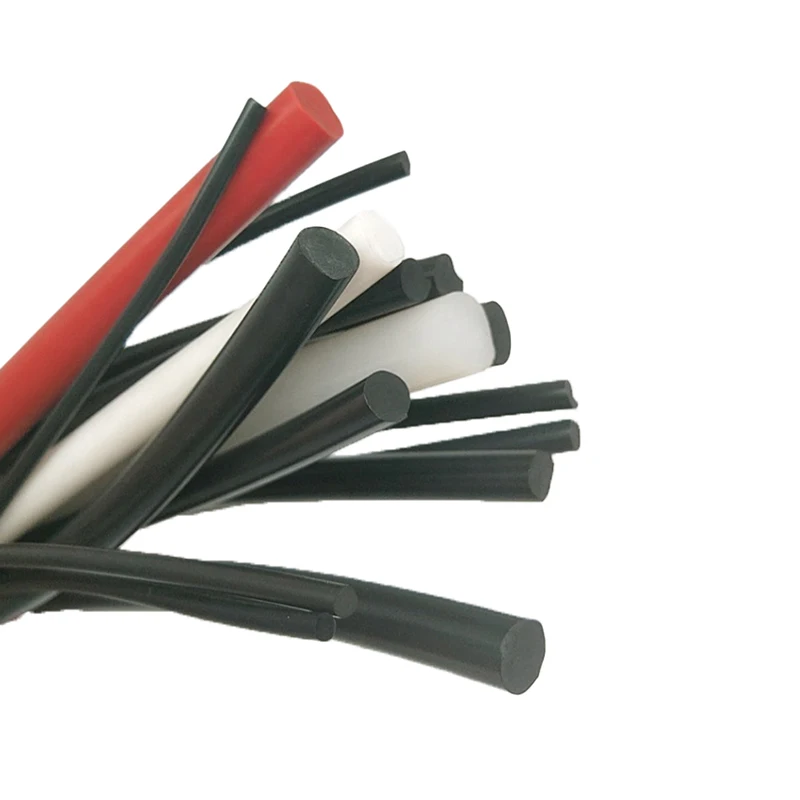 Solid Round Square Rubber Strip Size Customized High Temperature Resistance And Corrosion Resistance Available In Industries