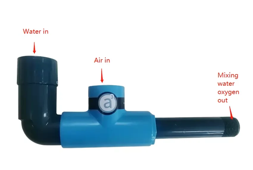 Aeration Nozzle Venturi for Aquaculture Aquarium Oxygen Venturi Ozone Injector