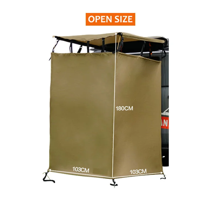 High Quality Waterproof Aluminum Material Pole Camping Shower Toilet Tent Car Side Shower Tent Outdoor Camping
